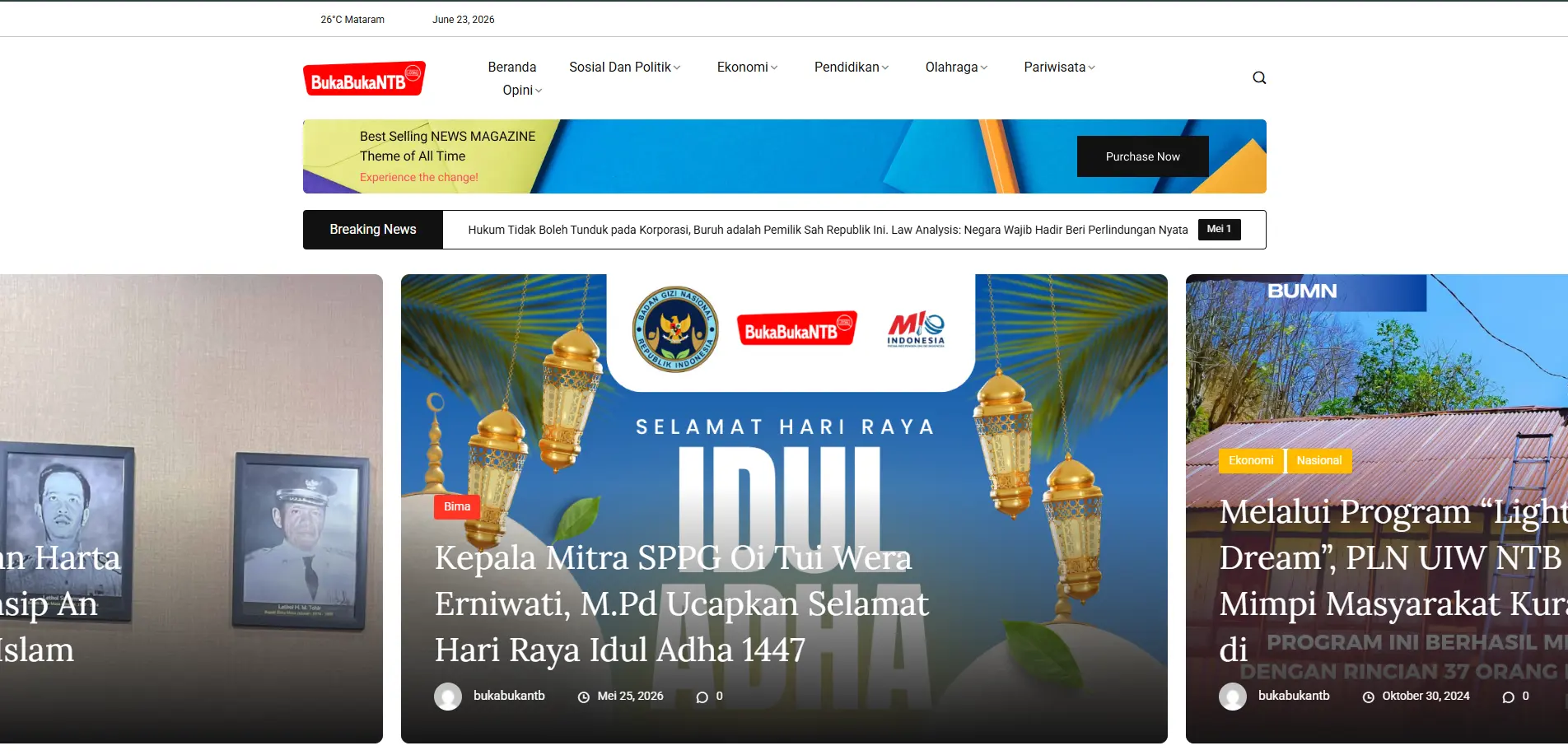 Screenshot Buka Buka NTB
