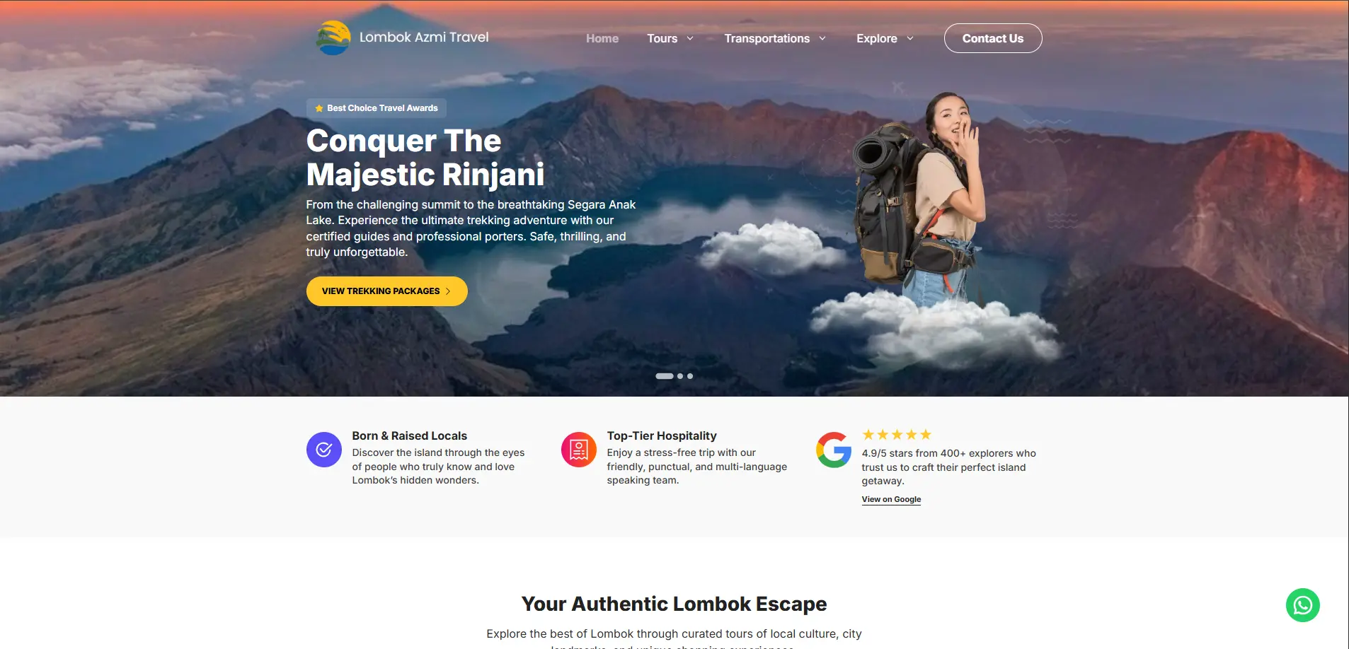 Screenshot Lombok Azmi Travel