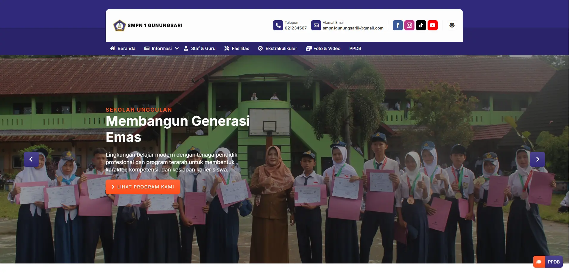 Screenshot SMPN 1 Gunung Sari
